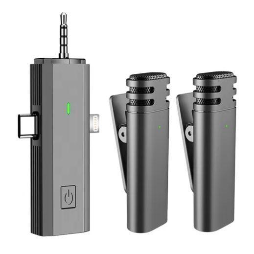 Micrófono De Solapa Inalámbrico Para iPhone-0