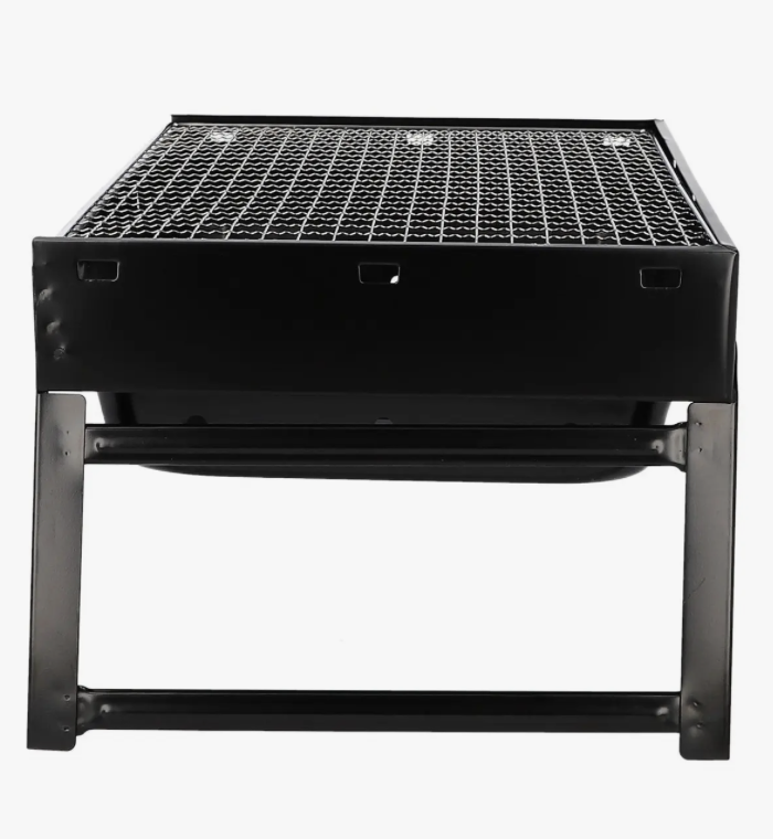 Parrillera portatil plegable 44x30cm color negra-1