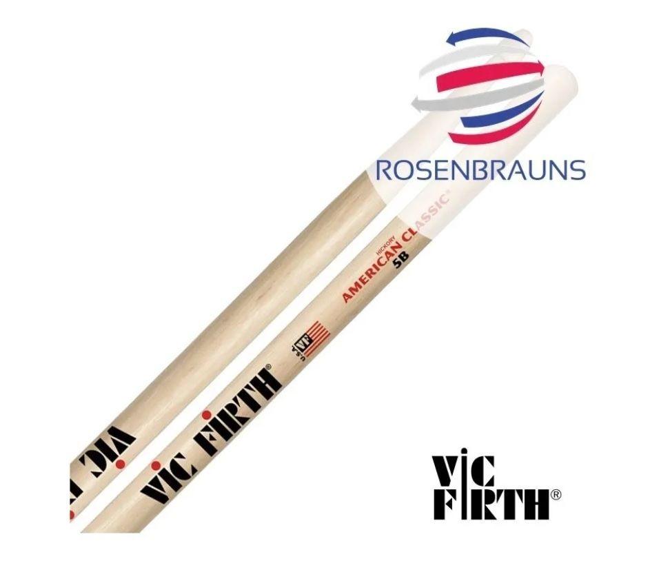 Baquetas Vic Firth American Classic 5b Punta Madera-2
