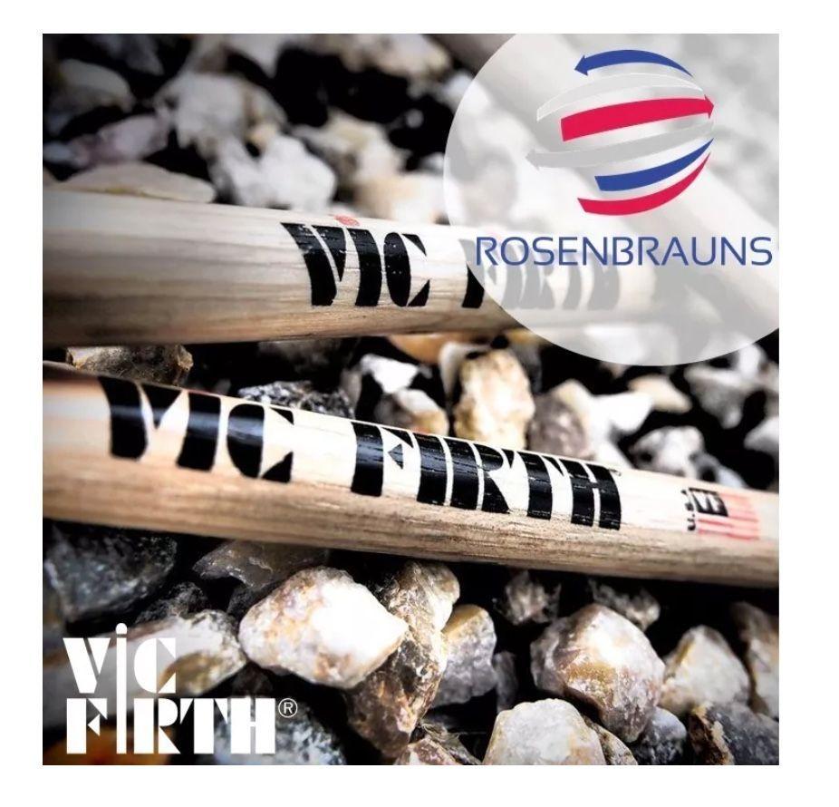 Baquetas Vic Firth American Classic 5b Punta Madera-3