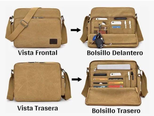 Bolso Bandolera De Lona Gran Capacidad-2