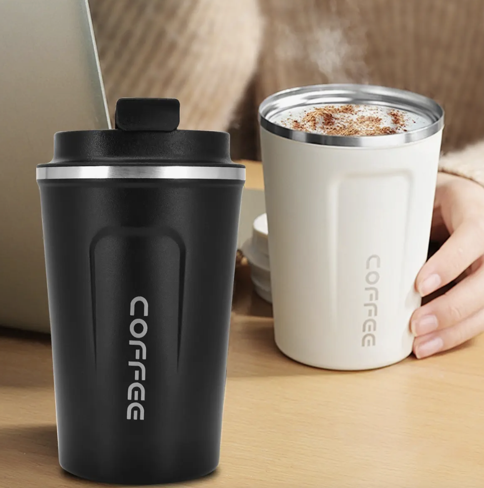 Vaso Termico Portatil De Doble Capa De Acero Inoxidable Negro-5