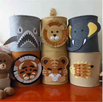 Canasto De Ropa Diseño León-2