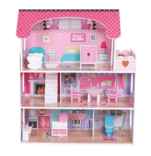 Casa De Muñecas Clásica Con Accesorios-2