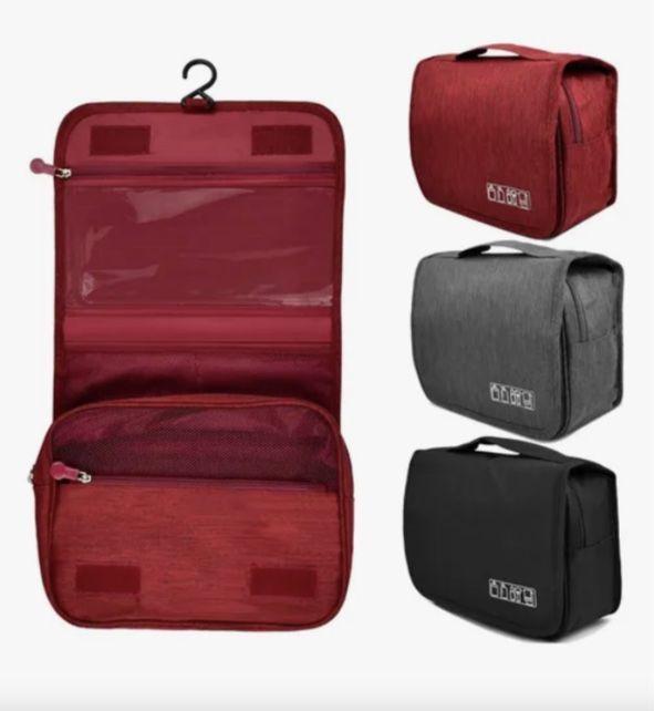 Bolsa De Viaje Cosmético Organizador  Rojo-3