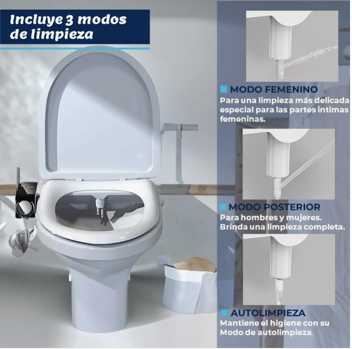 Bidet WC Inodoro ajustable universal-3