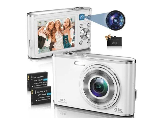Video Cámara Digital 4k Fhd Cámara Dual Autoenfoque Selfies-0