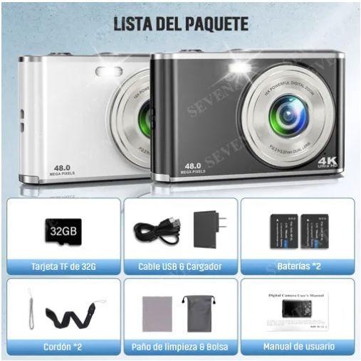 Video Cámara Digital 4k Fhd Cámara Dual Autoenfoque Selfies-1