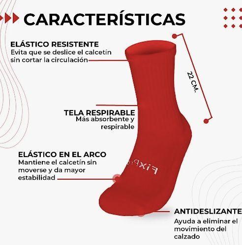 Medias Calcetas Futbol Rojo-3