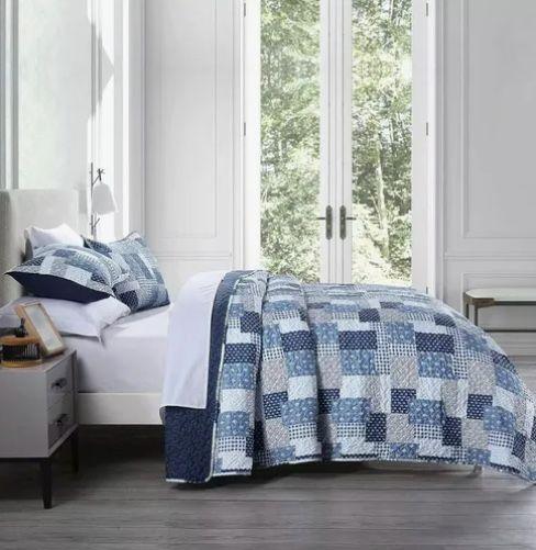 Cubrecama Quilt Reversible King-2