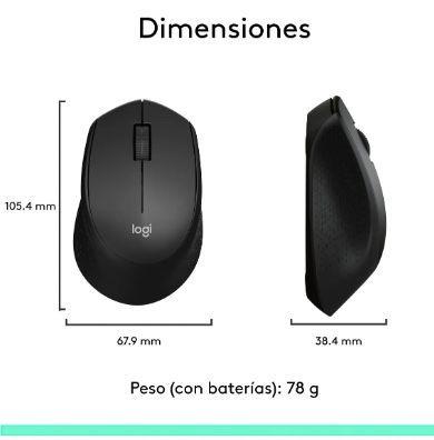 Mouse Inalambrico Logitech M280 Negro-6