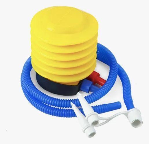 Sofá Tumbona Silla Inflable Reposa Pies Puff X L + Inflador Celeste-4