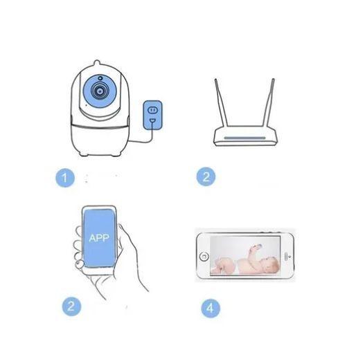 Mini Camara Inteligente Monitor De Bebe Sensor De Movimiento-1