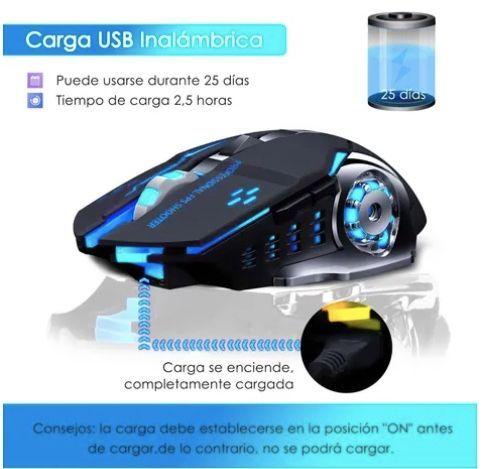 Mouse Gamer Negro  Con Luz Led-1