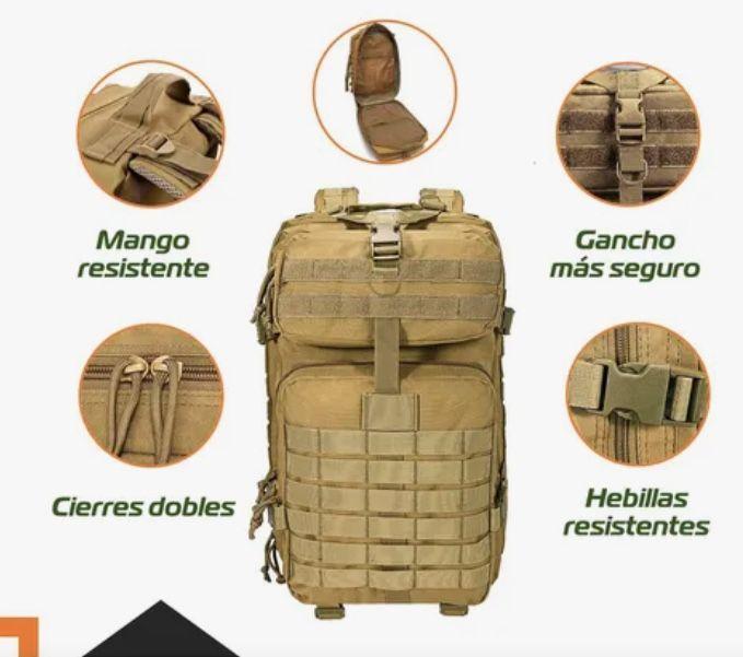 Mochila Tactica Militar Outdoor Beige-1