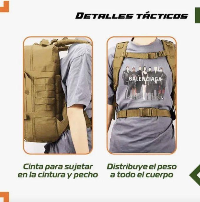 Mochila Tactica Militar Outdoor Beige-4