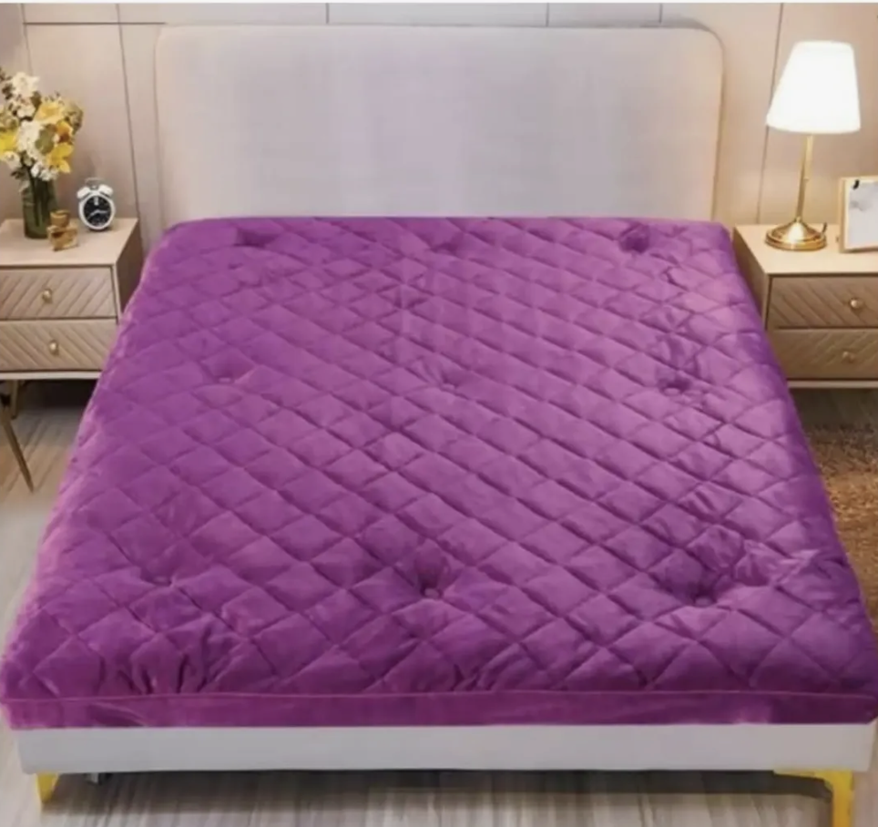 Cubre colchon plush acolchado 2 Plazas-0