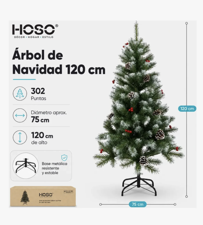 Mini arbol de navidad decorativo 20 Cm-1