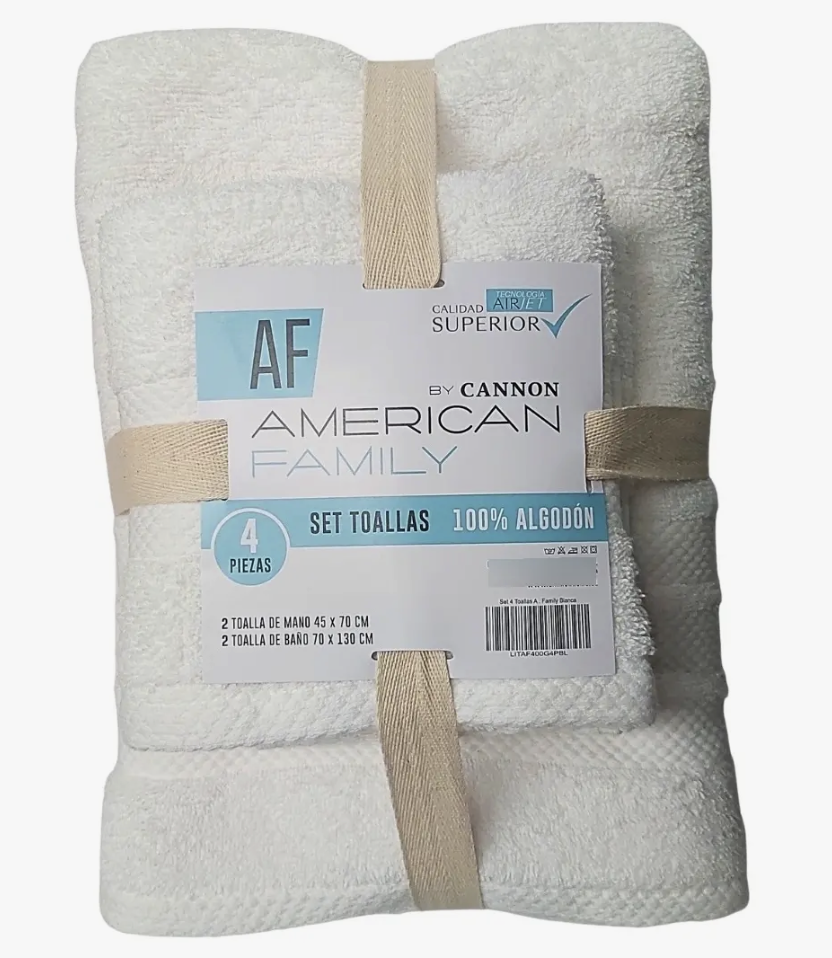 Set de toalla ba o de 400g blanco-1