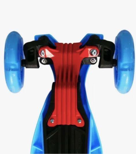 Scooter Monopatin Ruedas Led Azul -3
