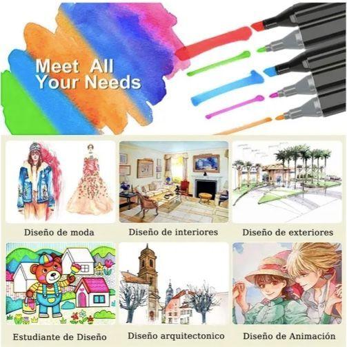 Kit 80 Lapices Doble Punta Para Pintar-3