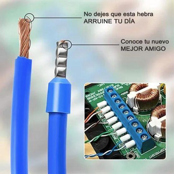 Alicate Aprieta Terminal Crimping Ferrule + 1200 Pcs-5