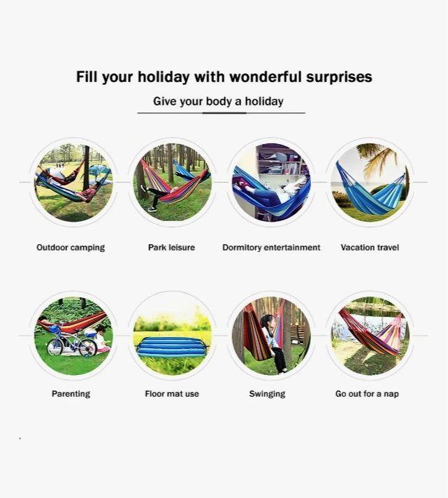 Hamaca Colgante Azul-3