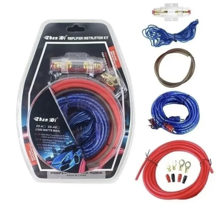 Kit Cables Para Amplificador 1500 Watts-0