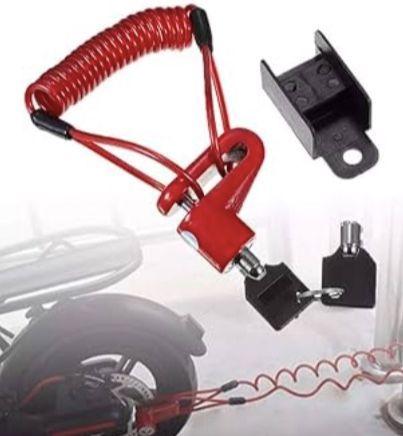 Candado Para Disco De Freno Con Espiral-2