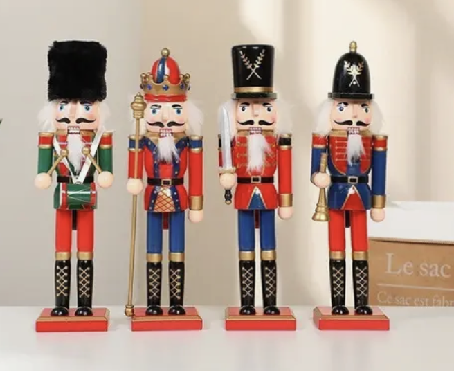 Pack 4 marionetas de soldado cascanueces navide as-2