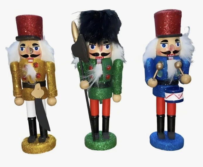 Pack 4 marionetas de soldado cascanueces navide as-5