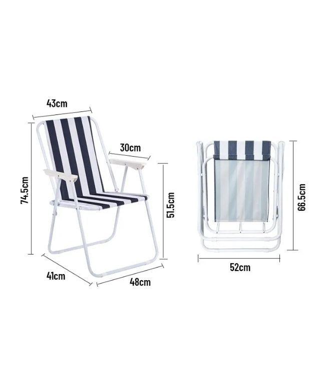 Silla Plegable Camping Morada-1