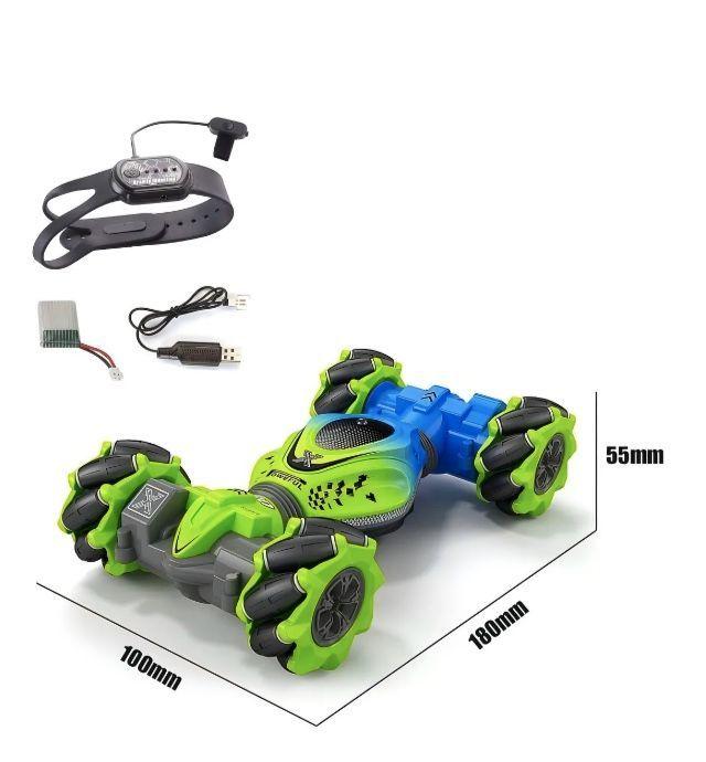 Auto Loco 4x4 Trucos Pro Con Control 2 4g Verde Spacezat-2