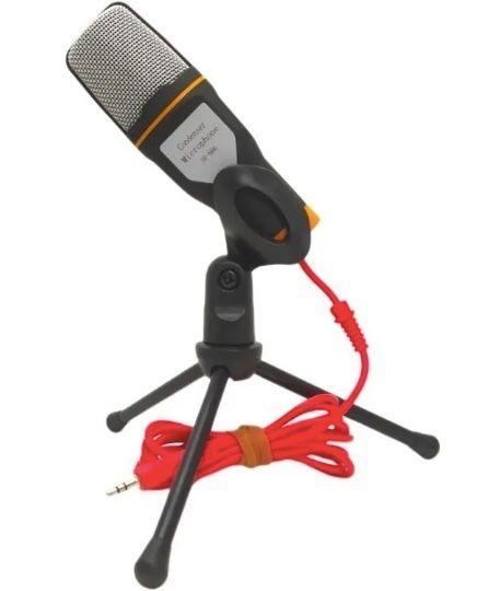 Micr fono SF 666 Condensador Omnidireccional color negro-0
