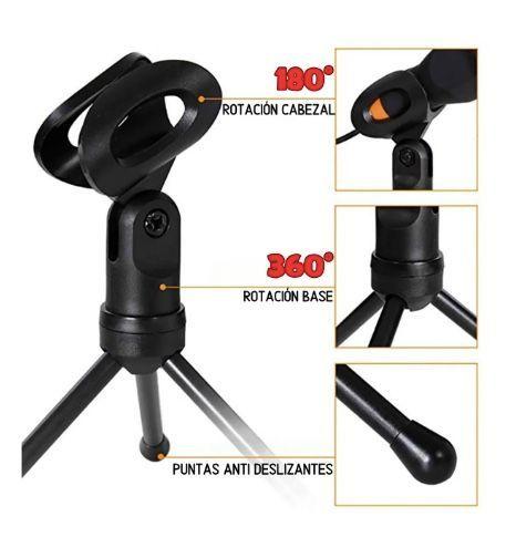 Micr fono SF 666 Condensador Omnidireccional color negro-3
