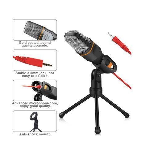 Micr fono SF 666 Condensador Omnidireccional color negro-5