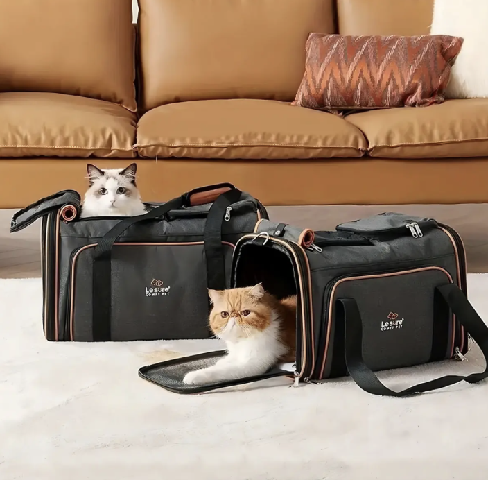 Bolso transportadora de mascotas peque o base acolchonada extensible-6