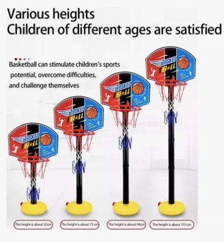 Set De Basketball Para Niños Aro Basquetbol Portátil-3