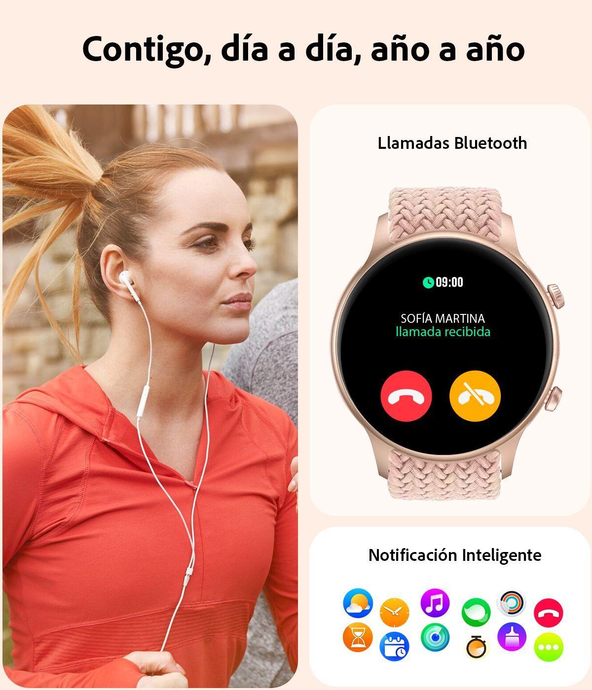 Reloj Inteligente Sweet Classic smartwatch Mujer Android-iOS-2