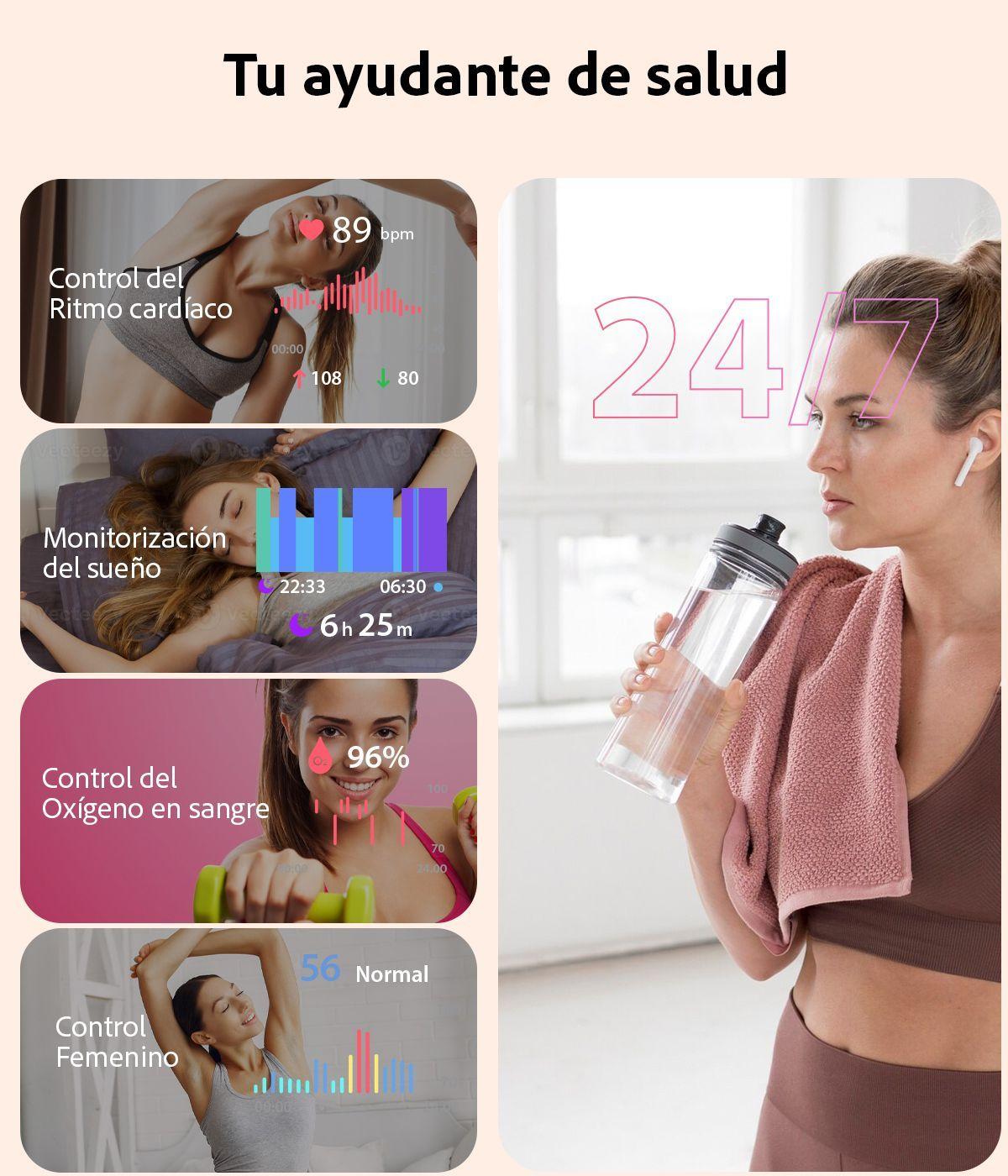 Reloj Inteligente Sweet Classic smartwatch Mujer Android-iOS-3