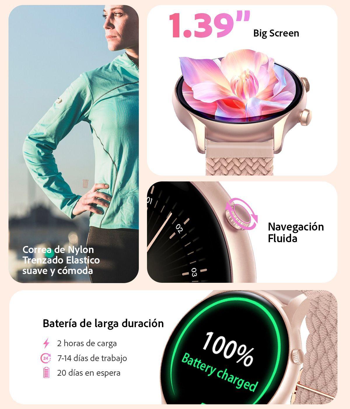 Reloj Inteligente Sweet Classic smartwatch Mujer Android-iOS-4