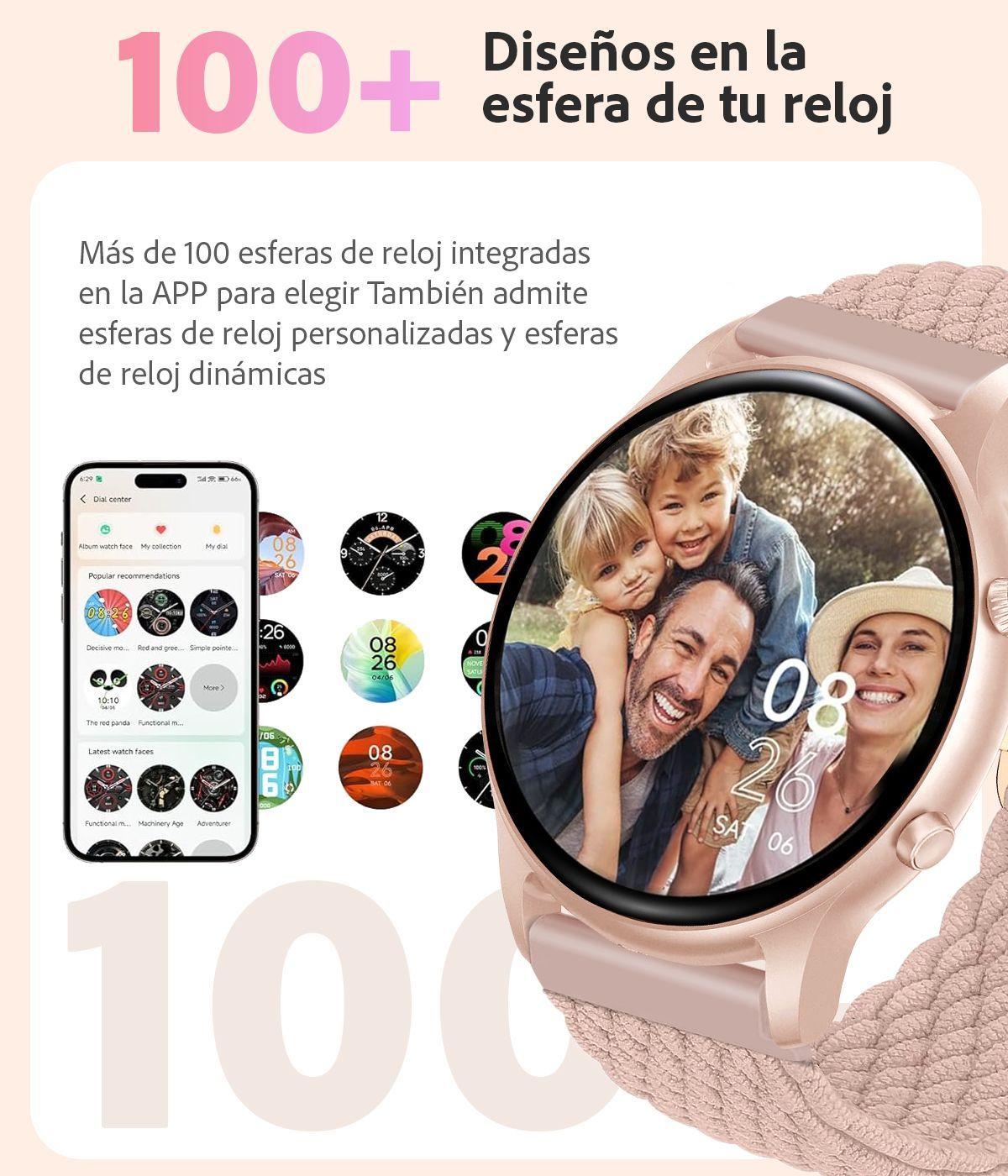 Reloj Inteligente Sweet Classic smartwatch Mujer Android-iOS-6