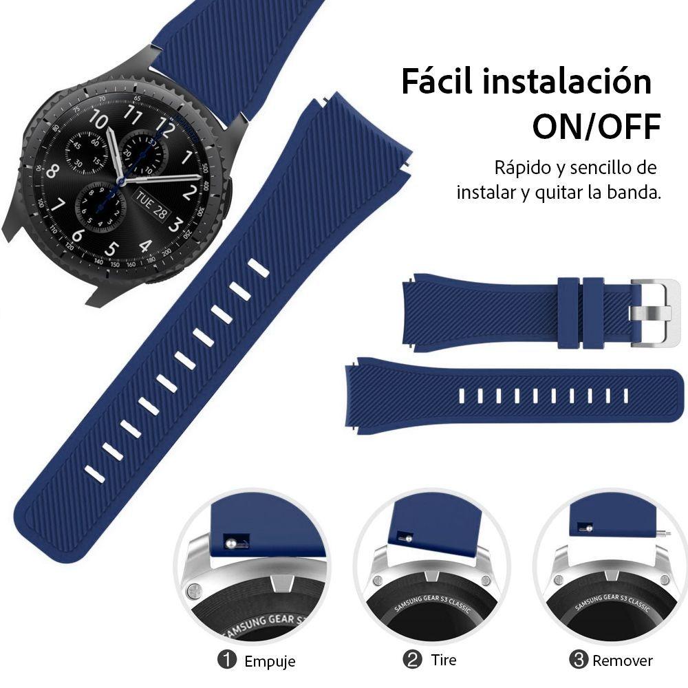Correa 22 Mm Para Galaxy Watch, Huawei Gt2 Y Ticwatch Pro-4