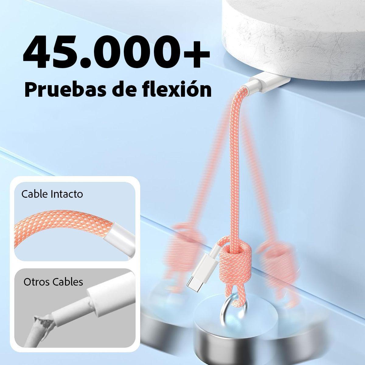 Cable Carga Rapida 60w Usb-c A C Para Macbook, iPad Y Phone-5