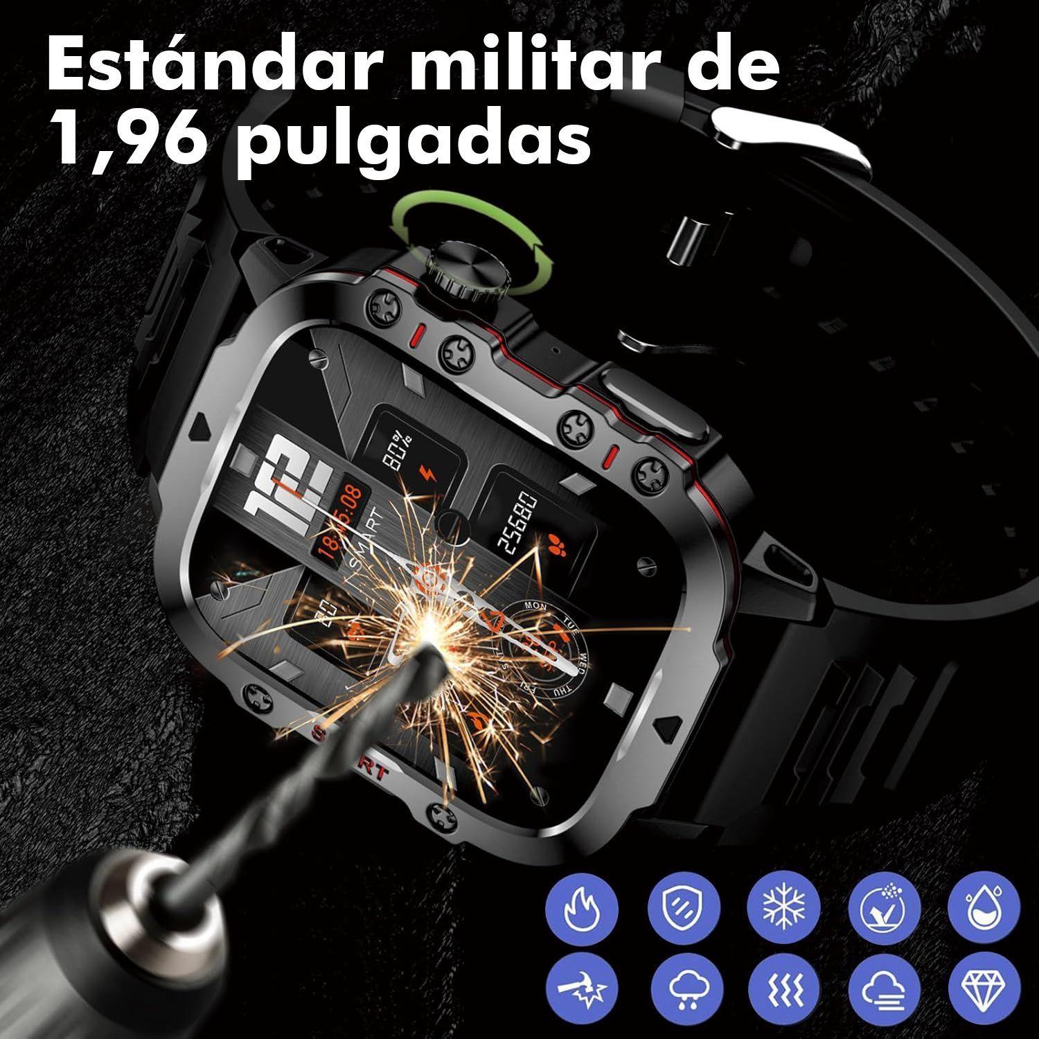 Smart Watch Racer Pro Hombre Reloj Inteligent Militar-1