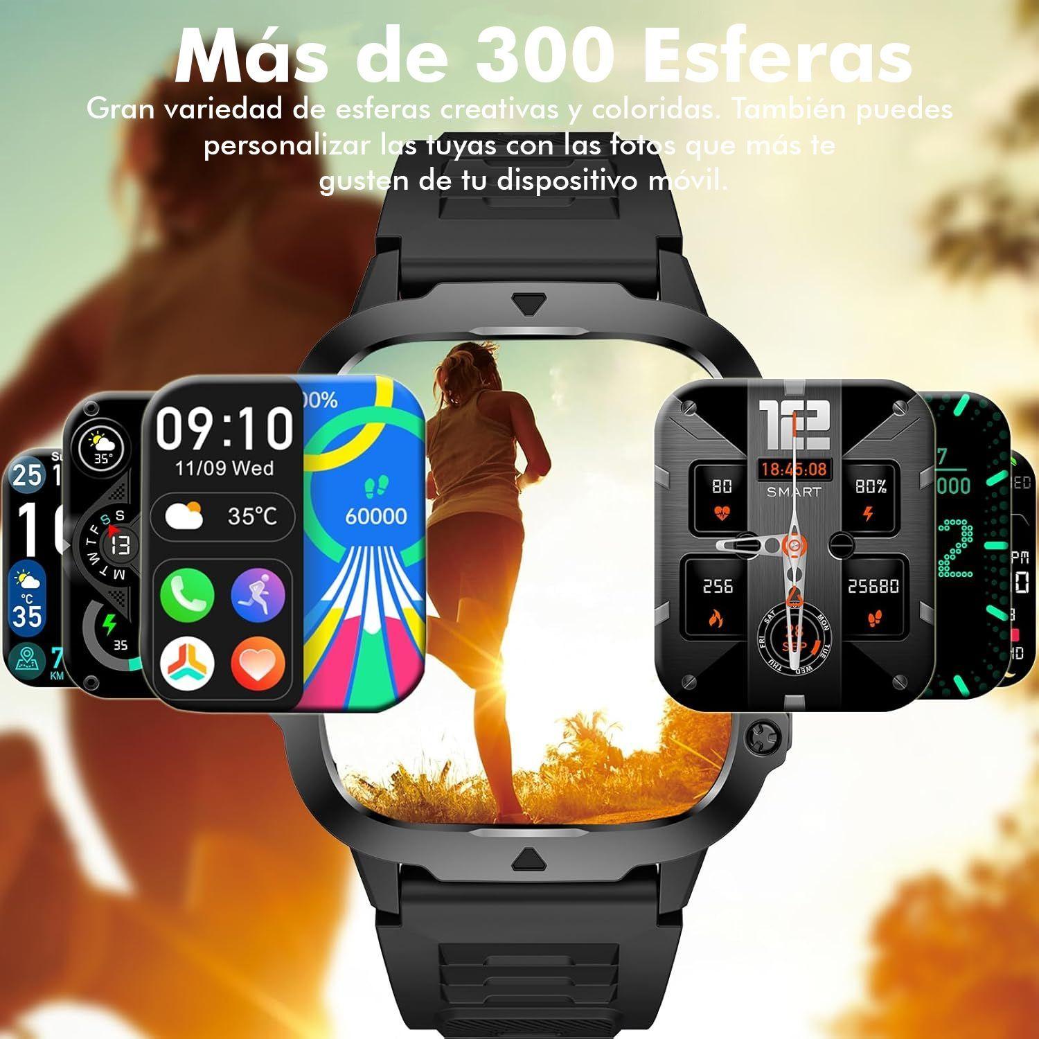 Smart Watch Racer Pro Hombre Reloj Inteligent Militar-4