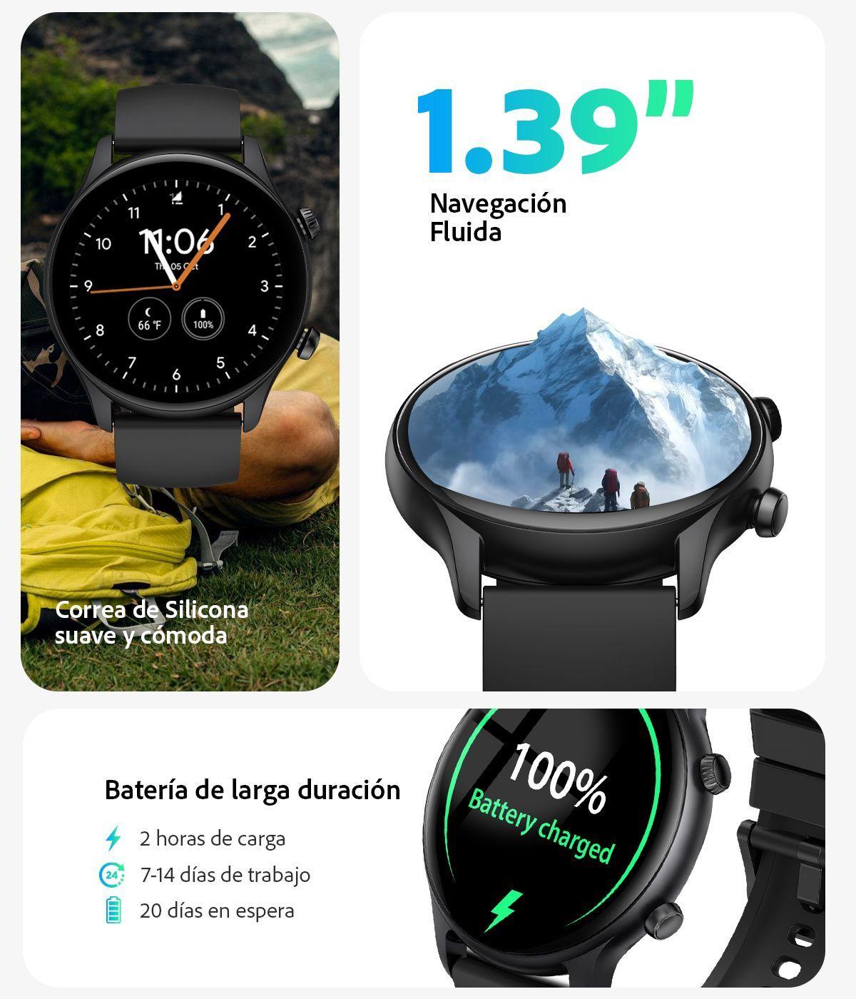 Reloj Inteligente Smart Watch Hombre Sweet Black Call-4