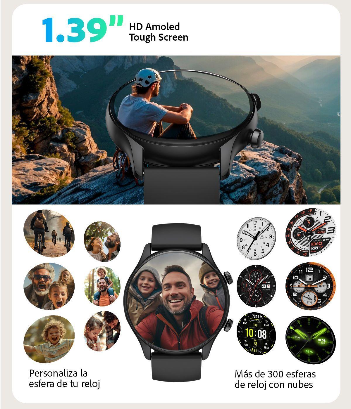 Reloj Inteligente Smart Watch Hombre Sweet Black Call-7