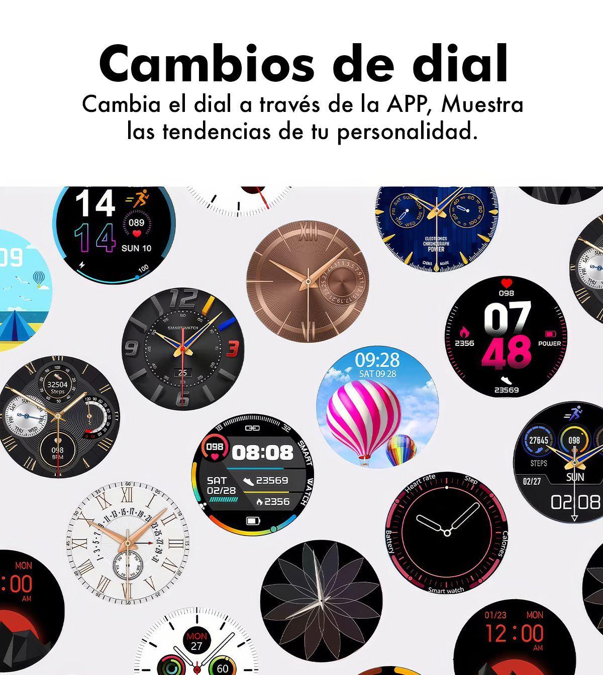 Reloj Inteligente Sweet Pink Gold smartwatch Mujer compatible Android-iOS-4