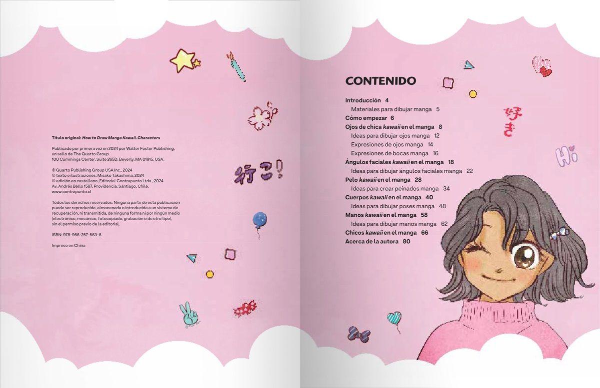 Libro Como dibujar Manga Kawaii - PERSONAJES-1